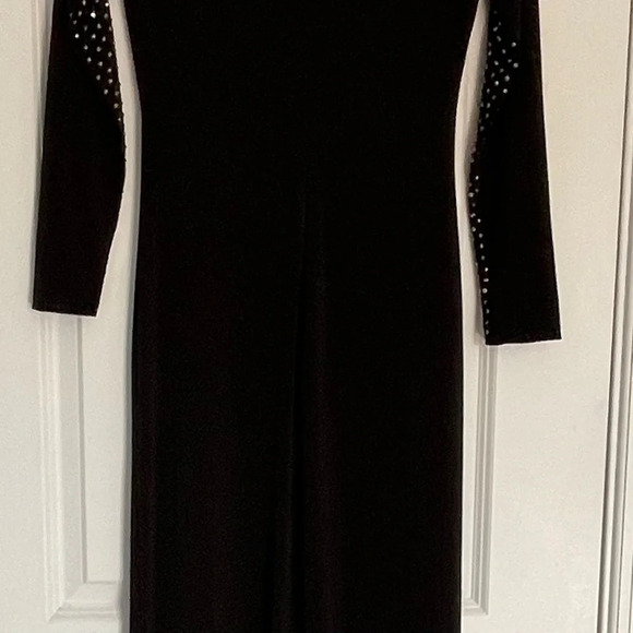 Calvin Klein Rhinestone Embellished Evening Gown/Black - 29703 - Picture 10 of 15